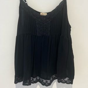 Hollister Black Lace Tank Top